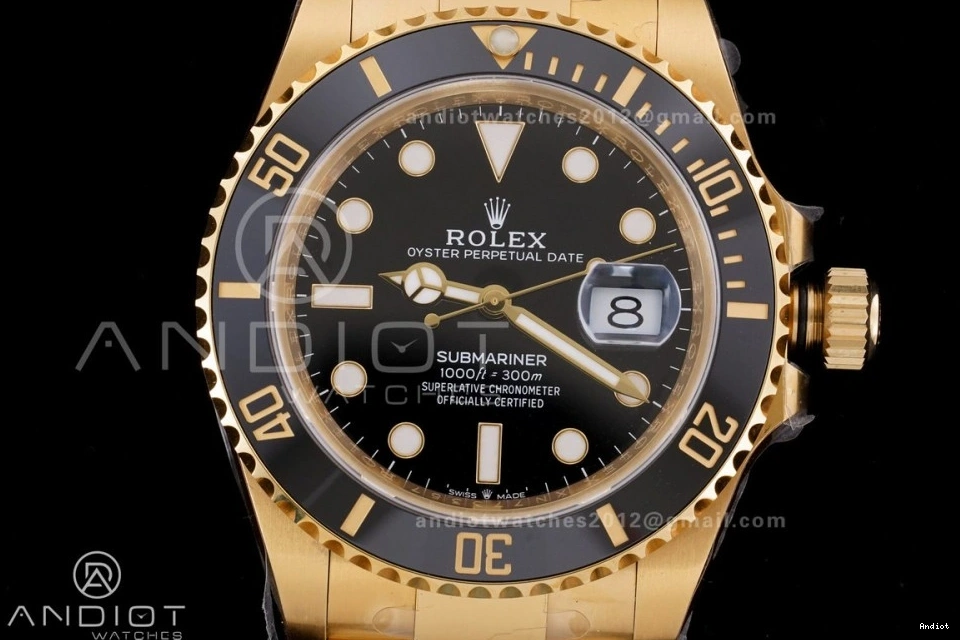 Bracelet On LN Best 1:1 Dial Black YG Submariner Edition 126618 YG SH3235 Clean 0407